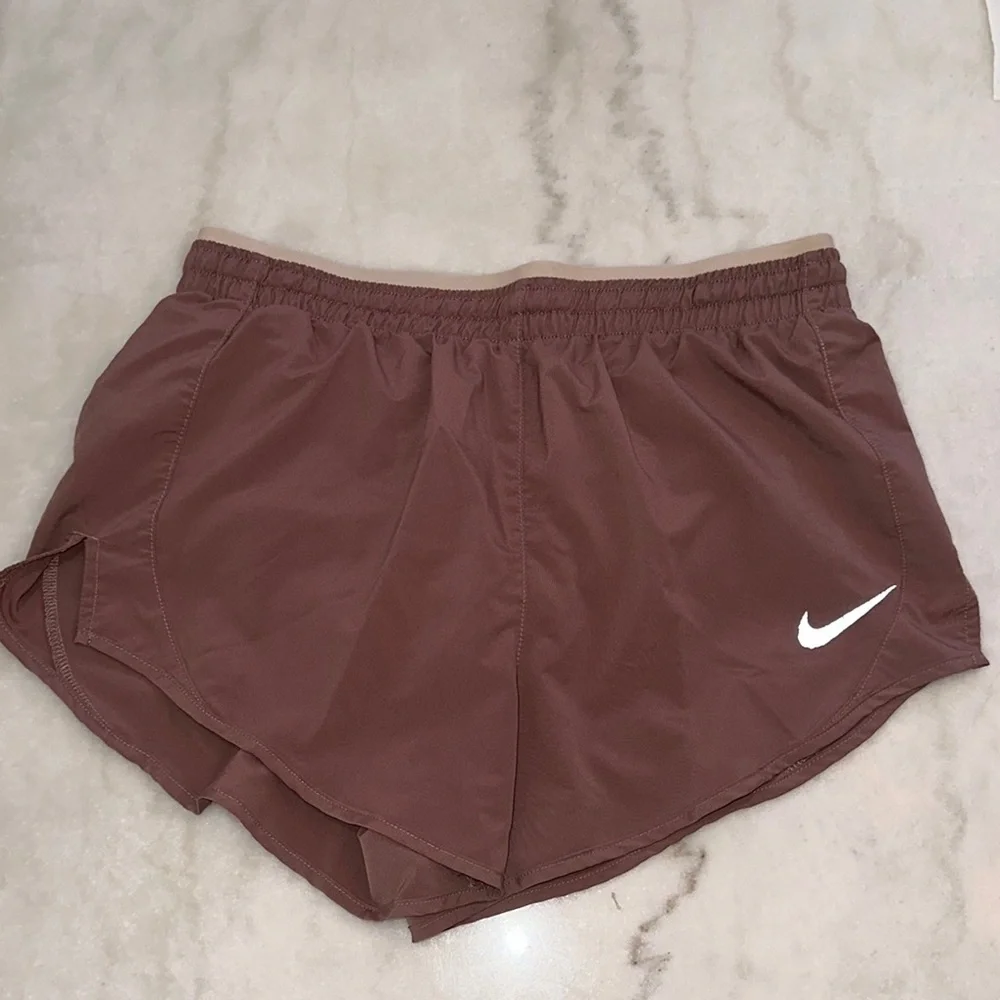 Nike Running Tan‎ Athletic Shorts with Elastic Waistband